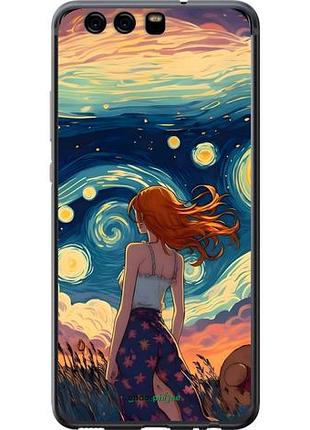 Чохол на huawei p10 дівчина арт