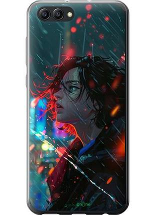 Чехол на huawei honor v10 / view 10 ночные огни "6096u-1579-10746"
