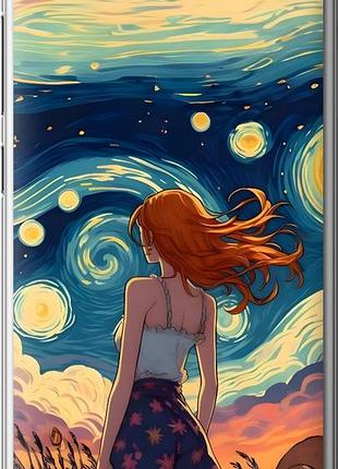 Чохол на xiaomi redmi 5a дівчина арт