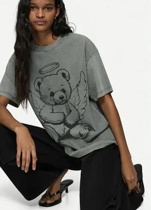 Футболка оверсайз bershka xs, буде і на s, m