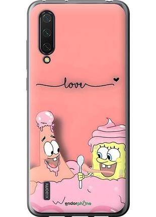 Чехол на xiaomi mi cc9 спанч боб, sponge bob сяоми ми сс9