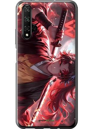 Чехол на huawei nova 5t аниме самурай хуавей нова 5т