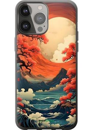 Чехол на iphone 13 pro max природа японии айфон 13 про макс