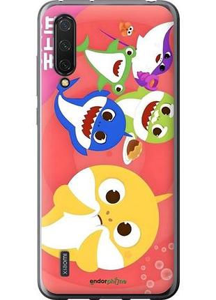 Чехол на xiaomi mi 9 lite бейби шаркс сяоми ми 9 лайт