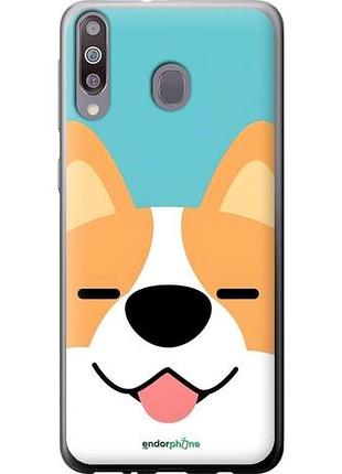 Чехол на samsung galaxy m30 забавный корги самсунг м30