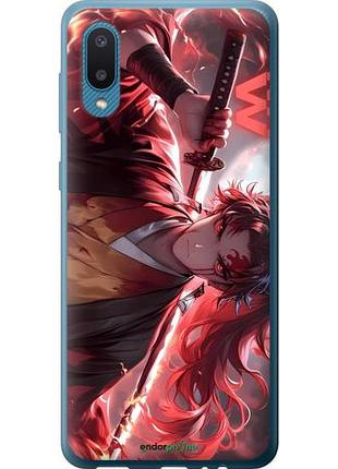 Чехол на samsung galaxy a02 a022g аниме самурай самсунг а02 а022г