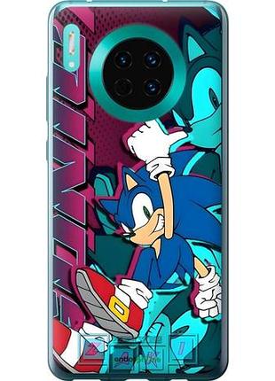 Чехол на huawei mate 30 соник sonic хуавей мейт 30