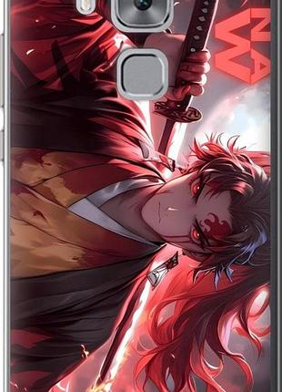 Чехол на huawei nova plus аниме самурай хуавей нова плюс