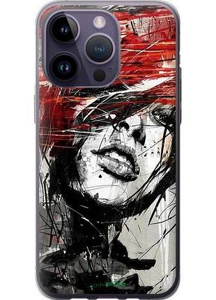 Чехол на iphone 14 pro max лицо девушки "1162u-2667-10746"