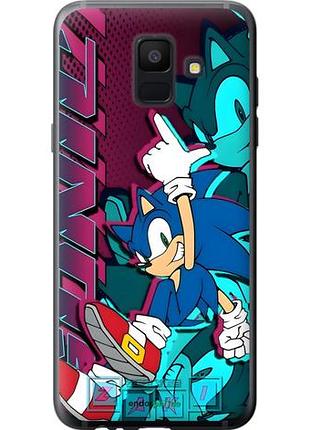Чехол на samsung galaxy a6 2018 соник sonic самсунг а6 2018