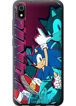 Чехол на xiaomi redmi 7a соник sonic сяоми редми 7а