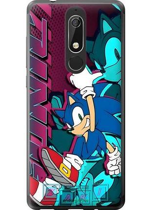 Чехол на nokia 5.1 соник sonic нокиа 5.1