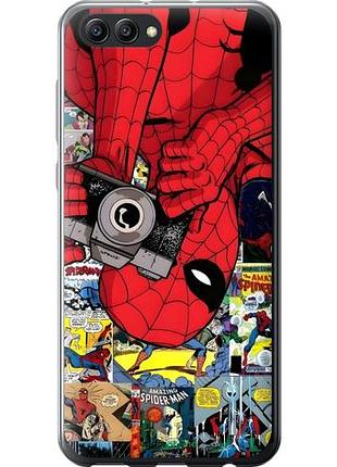 Чехол на huawei honor v10 / view 10 человек паук, spiderman 2 хуавей хонор в10 / вью 10 2