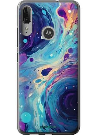 Чохол на motorola moto e6 plus арт акварель