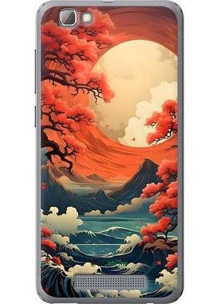 Чехол на zte a610 природа японии зте а610