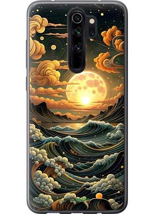 Чехол на xiaomi redmi note 8 pro арт волны сяоми редми ноут 8 про