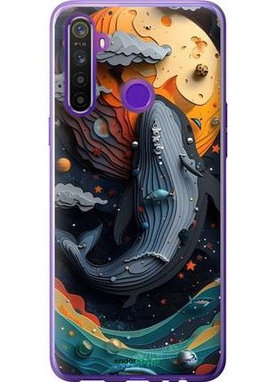 Чохол на realme 6i кит у космосі