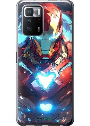 Чехол на xiaomi poco x3 gt железный человек сяоми поко х3 гт