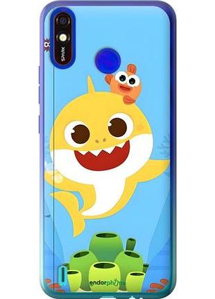 Чохол на tecno spark 4 lite бейбі шарк