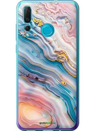 Чехол на huawei nova 4 мрамор красивый хуавей нова 4