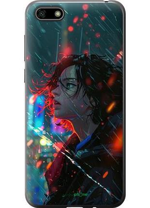 Чехол на huawei honor 7a ночные огни "6096u-1805-10746"