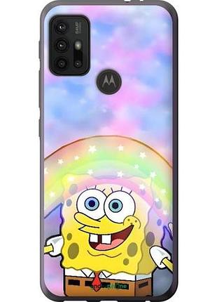 Чехол на motorola moto g20 спанч боб, sponge bob моторола мото г20