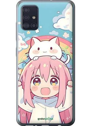 Чехол на samsung galaxy a51 2020 a515f девочка аниме радуга самсунг а51 2020 а515ф