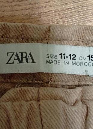 Брюки карго на девочку 11-12,zara,бежевые 3