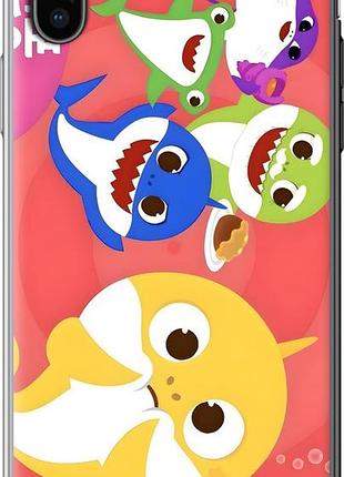 Чехол на iphone x бейби шаркс айфон х