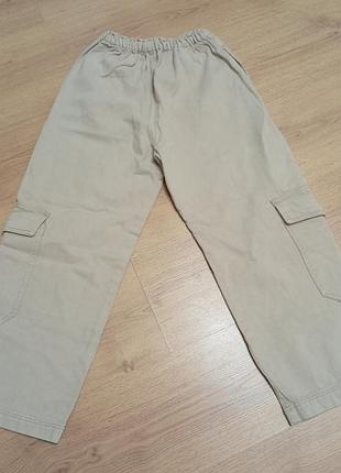 Брюки карго на девочку 11-12,zara,бежевые 4