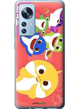 Чехол на xiaomi 12 бейби шаркс сяоми 12