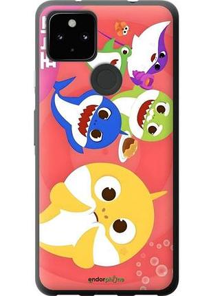 Чехол на google pixel 5a бейби шаркс гугл пиксель 5а