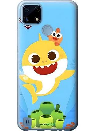 Чехол на realme c21 бейби шарк риалми с21