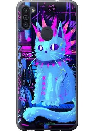 Чехол на samsung galaxy m11 m115f кот панк самсунг м11 м115ф