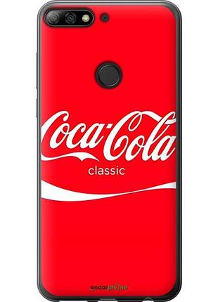 Чехол на huawei honor 7c pro кока кола хуавей хонор 7с про