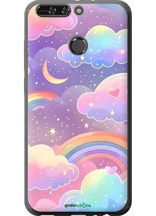 Чохол на huawei honor v9 / honor 8 pro хмари та веселка