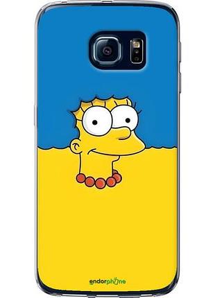 Чехол на samsung galaxy s6 edge g925f мардж флаг украины самсунг с6 эдж г925ф