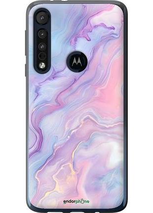 Чохол на motorola one macro ніжний мармур
