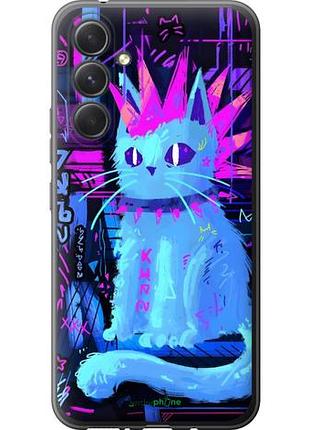 Чехол на samsung galaxy a54 a546e кот панк самсунг а54 а546е