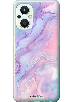 Чехол на oppo reno8 lite нежный мрамор оппо рено8 лайт