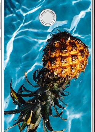 Чехол на huawei p8 lite (2017) ананас на воде "4384u-777-10746"
