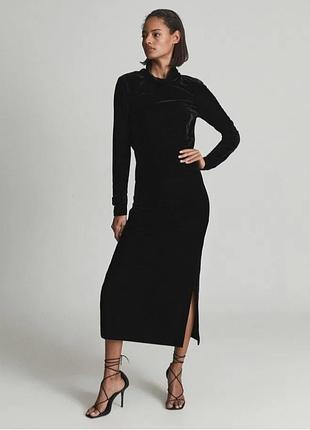 Бархатное платье reiss