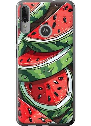 Чехол на motorola moto e6 plus арбуз моторола мото е6 плюс