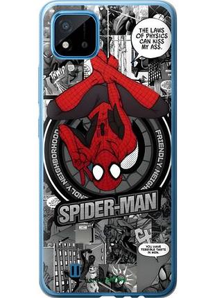 Чехол на realme c20a человек паук, spiderman риалми с20а