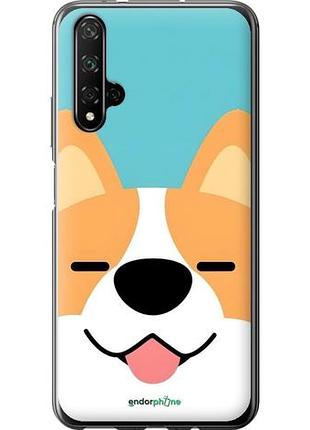 Чехол на huawei nova 5t забавный корги хуавей нова 5т