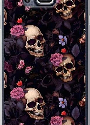 Чехол на samsung galaxy alpha g850f черепа и розы самсунг альфа г850ф