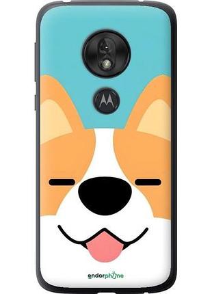 Чехол на motorola moto g7 play забавный корги моторола мото г7 плей