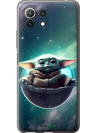 Чехол на xiaomi mi 11 lite малыш йода, грогу сяоми ми 11 лайт
