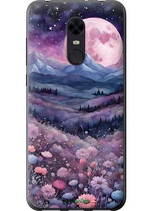 Чехол на xiaomi redmi 5 plus ночь луна арт сяоми редми 5 плюс