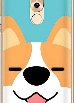 Чехол на huawei honor 6x забавный корги хуавей хонор 6х